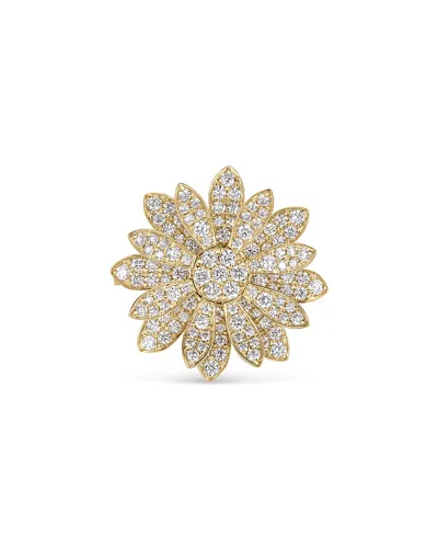 Roberto Coin 18k Yellow Gold Margherita Diamond Flower Statement Ring