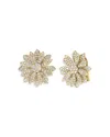 Roberto Coin 18k Yellow Gold Margherita Diamond Flower Stud Earrings In Gold