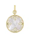 Roberto Coin Venetian Medallion Pendant Necklace In White/gold