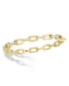 Roberto Coin 18k Yellow Gold Navarra Diamond Chain Link Bangle Bracelet In Gold