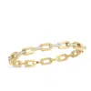Roberto Coin 18k Yellow Gold Navarra Diamond Chain Link Bangle Bracelet In Gold