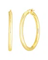 Roberto Coin 18k Yellow Gold Oro Classic Polished Hoop Earrings In Gold