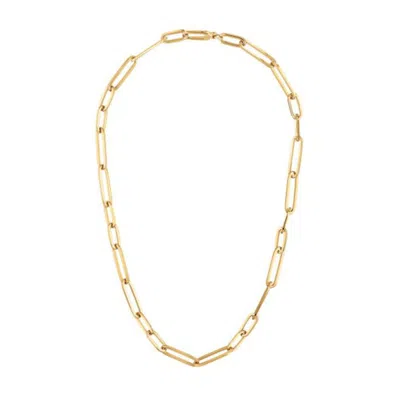 Roberto Coin 18k Yellow Gold Oval Paperclip Link Chain Necklace - 9151226ay180 In Gold-tone