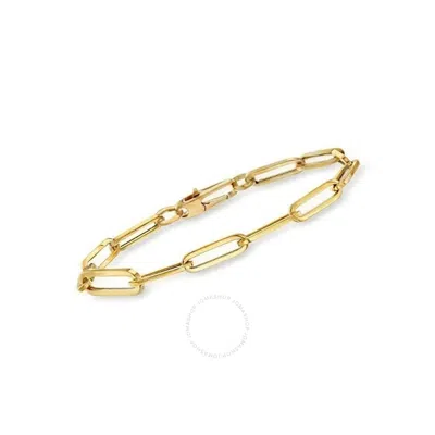 Roberto Coin 18k Yellow Gold Paperclip Bracelet - 9151226aylb0 In Yellow, Gold-tone