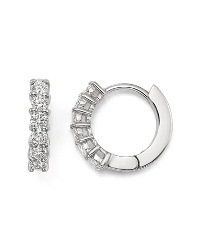 Roberto Coin 18k Yellow Gold Perfect Diamond Hoop Earrings In Metallic