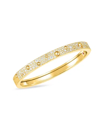 Roberto Coin 18k Yellow Gold Pois Moi Diamond Luna Bangle Bracelet