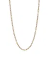 Roberto Coin 18k Yellow Gold Polished & Textured Paperclip Link Chain Necklace, 17 In Gold