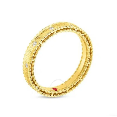 Roberto Coin 18k Yellow Gold Princess Ring With Diamonds