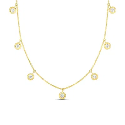 Roberto Coin 18k Yellow Gold Seven-station Diamond Necklace 530011aychx0