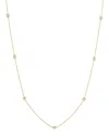 Roberto Coin 18k Yellow Gold Seven Station Necklace With Diamonds, 18 In White/gold