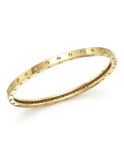 Roberto Coin 18k Yellow Gold Symphony Dotted Hinged Bracelet
