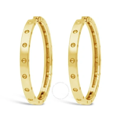 Roberto Coin 18k Yellow Gold Symphony Pois Moi 30mm Hoop Earrings
