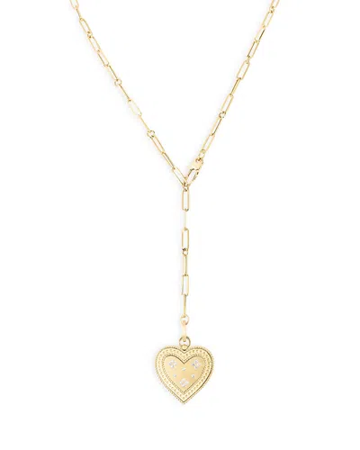 Roberto Coin Women's Venetian Princess 18k Yellow Gold & Diamond Heart Pendant Necklace