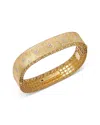 Roberto Coin 18k Yellow Gold Venetian Princess Diamond Square Bangle Bracelet In Yellow Gold
