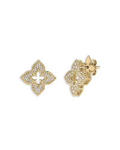 Roberto Coin 18k Yellow Gold Venetian Princess Earrings With Diamonds, 0.3 Ct. T. W.