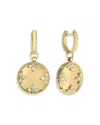 Roberto Coin 18k Yellow Gold Venetian Princess Medallion Diamond Drop Earrings In Gold