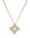Roberto Coin Venetian Princess Diamond Pendant Necklace In Gold