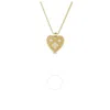 Roberto Coin 18k Yellow Gold Venetian Princess Small Heart Medallion Necklace - 7773628aychx In Yellow
