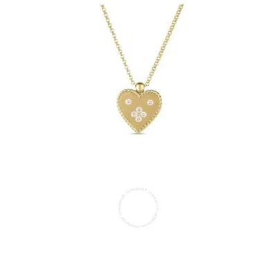 Roberto Coin 18k Yellow Gold Venetian Princess Small Heart Medallion Necklace - 7773628aychx