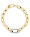 Roberto Coin 18k Yellow Gold White Oro Diamond (0.78 Ct. T. W) Classic Bracelet In Gold