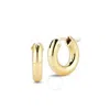 ROBERTO COIN ROBERTO COIN 18KT YELLOW GOLD SMALL WIDE HOOP EARRINGS - 15MM