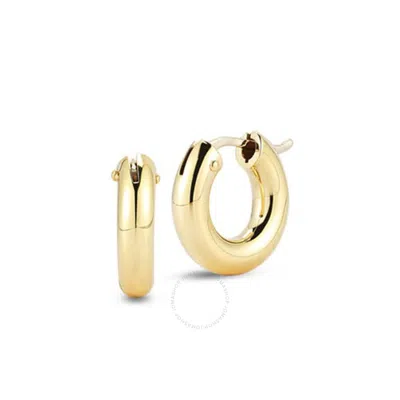 Roberto Coin 18kt Yellow Gold Small Wide Hoop Earrings - 15mm