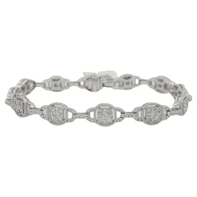 Pre-owned Roberto Coin 4 Carat Round Brilliant, Marquise And Princess Cut Diamond Bracelet In Multi