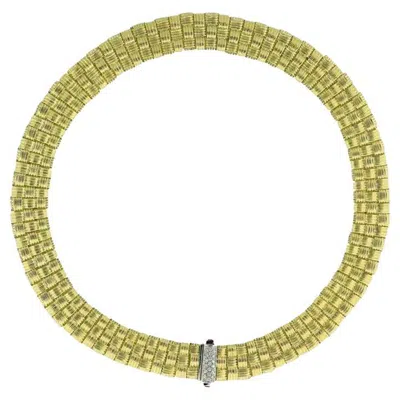 Pre-owned Roberto Coin Appassionata Three Row Necklace In Multi