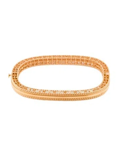 Pre-owned Roberto Coin Bangle Bracelet, 6.5" In Multi