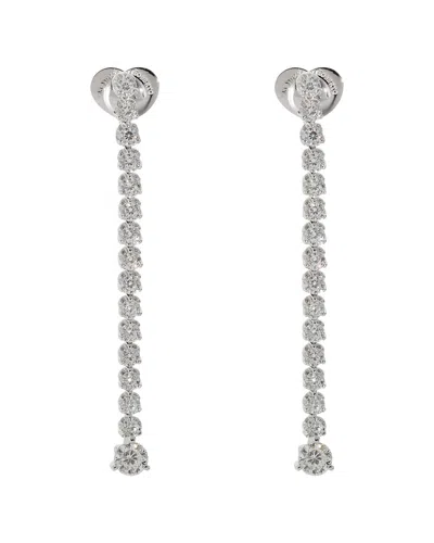 Pre-owned Roberto Coin Cento Tulip 18k 4.23 Ct. Tw. Diamond Earrings (authentic Pre-loved) In Yellow