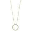 Roberto Coin Circle Pendent With Diamonds 001258aychx0 In Yellow