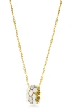 Roberto Coin Cobra Diamond & Enamel Rondelle Necklace In Gold
