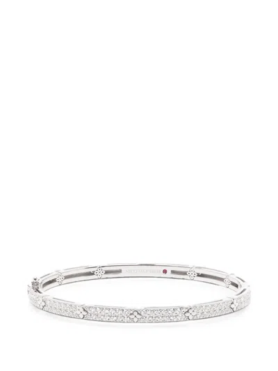 Roberto Coin Diamond Bangle In Silber