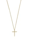 ROBERTO COIN DIAMOND CROSS PENDANT NECKLACE