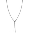 Roberto Coin Diamond Flower Lariat Necklace In 18k White Gold, 9.38 Tcw In Gold