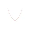 Roberto Coin Diamonds By The Inch 18k Rose Gold Solitaire Necklace In Gold