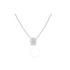 Roberto Coin Diamonds By The Inch 18k White Gold Solitaire Necklace - 001954awch20 In White