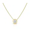 Roberto Coin Diamonds By The Inch 18k Yellow Gold Solitaire Necklace In Yellow
