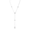 Roberto Coin Diamonds By The Inch 5 Bezel Set Diamond Y Necklace In White Gold In White