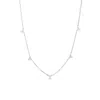 Roberto Coin Diamonds By The Inch 5 Station Diamond Necklace In White Gold - 0.45ctw - 7773261aw17x In White
