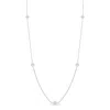 Roberto Coin Diamonds By The Inch 7-station Diamond Necklace 18k White Gold In White