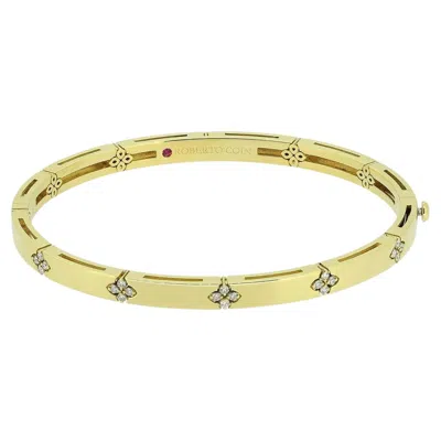 Pre-owned Roberto Coin Love In Verona 0.18 Carat Diamond Bangle In Multiple