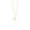 Roberto Coin Love Letter J Pendent With Diamonds 001634aychxj In Yellow