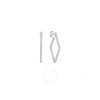 Roberto Coin Perfect Diamond Hoops Collection White Gold Diamonds Earrings - 111456awerx0 In White
