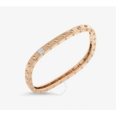 Roberto Coin Pois Moi 18k Rose Gold Bangle With Diamond