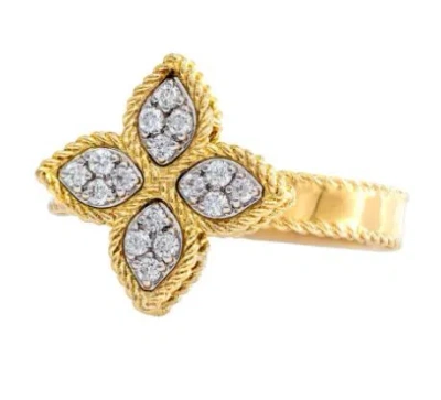 Roberto Coin Princess Flower Ring In Gold