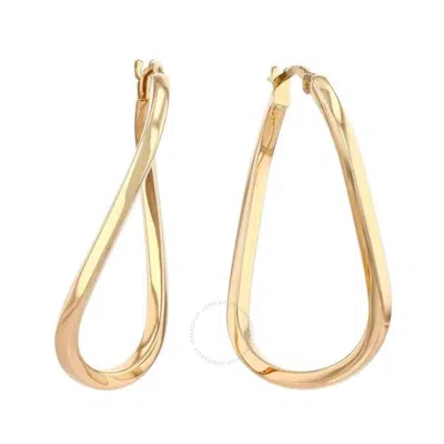Roberto Coin Processing...  Oro Classic Yellow Gold Oval Twisted Hoop Earrings -