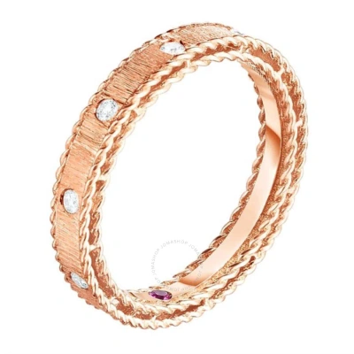 Roberto Coin Symphony Princess Band In Rose Gold-tone