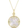 Roberto Coin Venetian Medallion Pendant Necklace In Gold