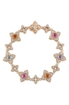 Roberto Coin Venetian Princess Carnevale Diamond & Mixed Jewels Bracelet In Rose Gold